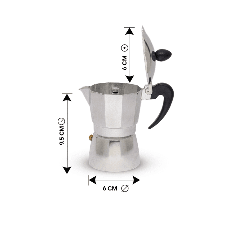 ⁦Italian stovetop espresso maker Different sizes⁩ - الصورة ⁦7⁩