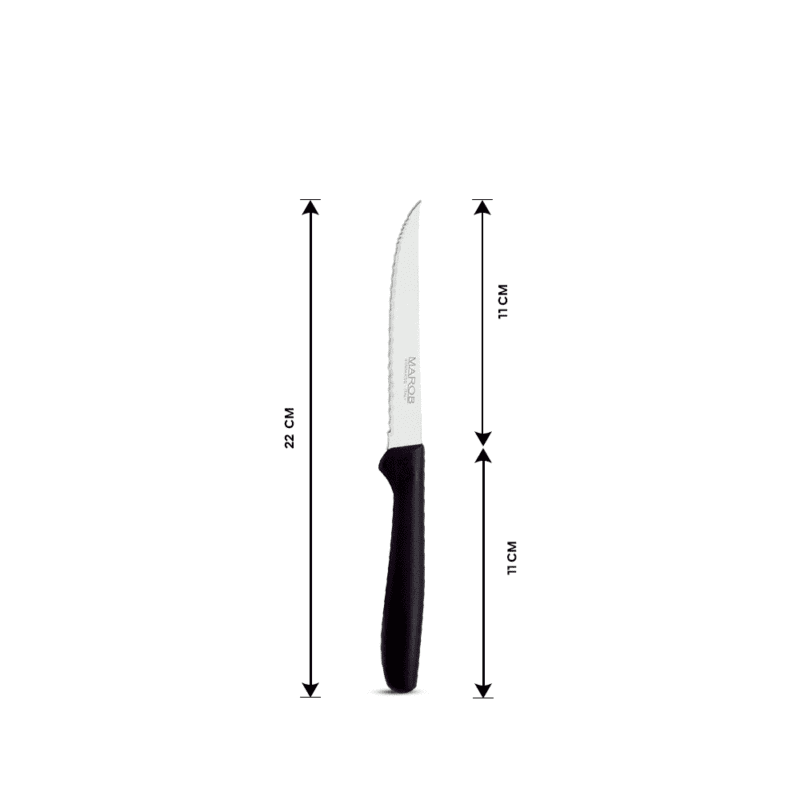 ⁦Set of 6 serrated steak knives Size 11 CM⁩ - الصورة ⁦4⁩