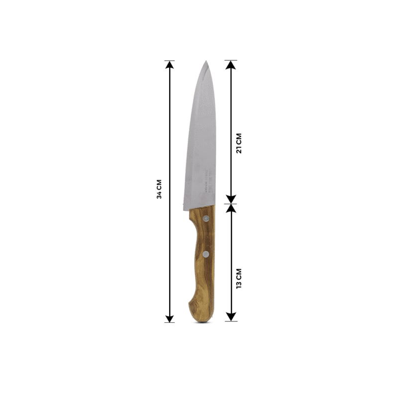 Multi Purpose kitchen knife with Wooden handle Different sizes - Image 16