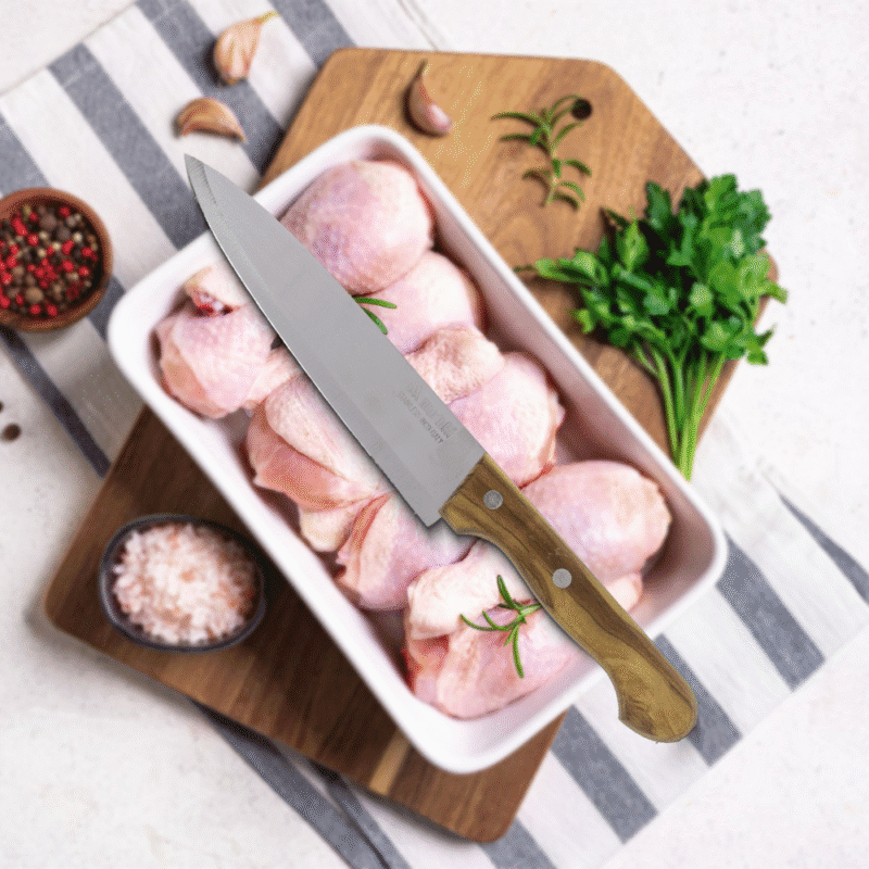 Multi Purpose kitchen knife with Wooden handle Different sizes - Image 17