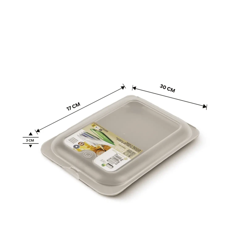 meat storage beige box with lids size details