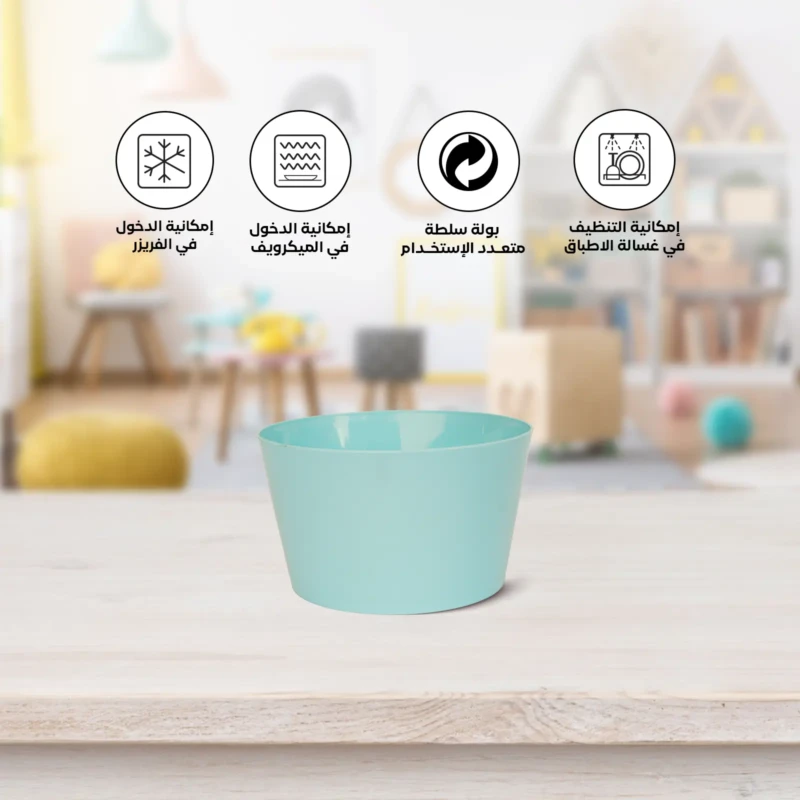 microwave safe multipurpose turquoise bowl 1 L