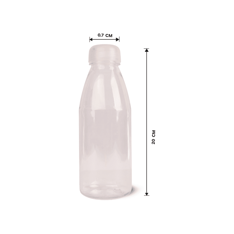⁦Transparent multi use water bottle 0.55L safe For freezer and dishwasher⁩ - الصورة ⁦6⁩
