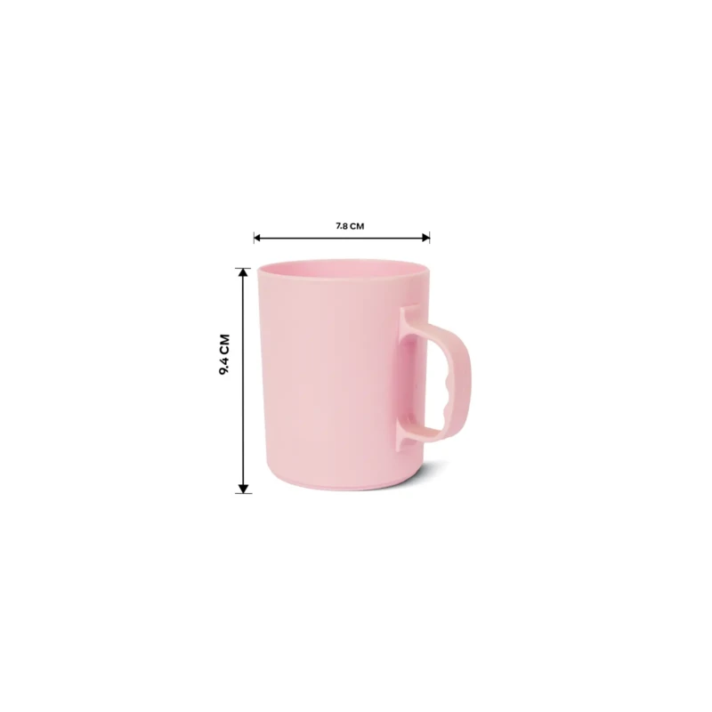 Multipurpose pink Cup 0.35 L size details