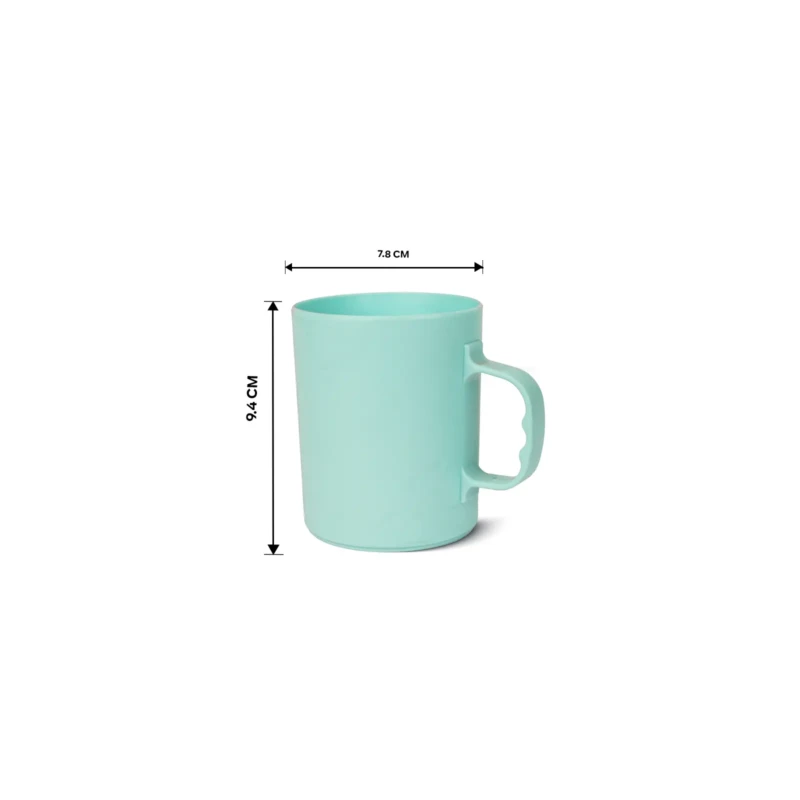Multipurpose turquoise Cup 0.35 L size details