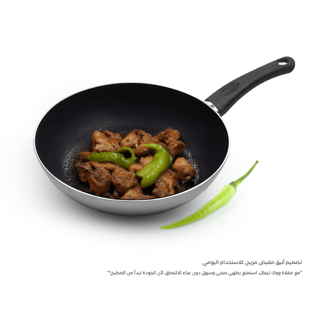 Tefal Wok Pan 28 cm – Non Stick – Made In Italy - الصورة 5