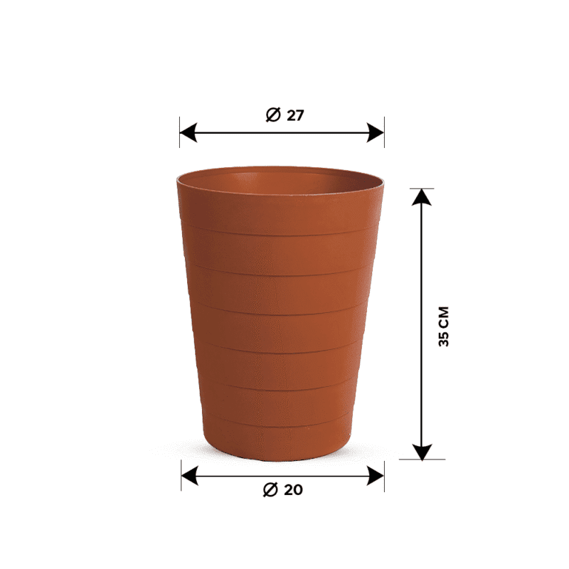⁦conical flower pot design Safe with all temperatures.⁩ - الصورة ⁦13⁩