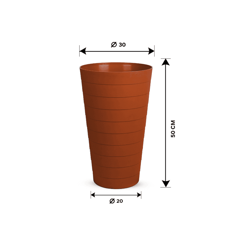 ⁦conical flower pot design Safe with all temperatures.⁩ - الصورة ⁦16⁩