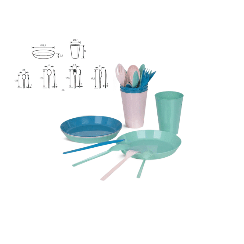 picnic set for 4 persons Made of polypropylene