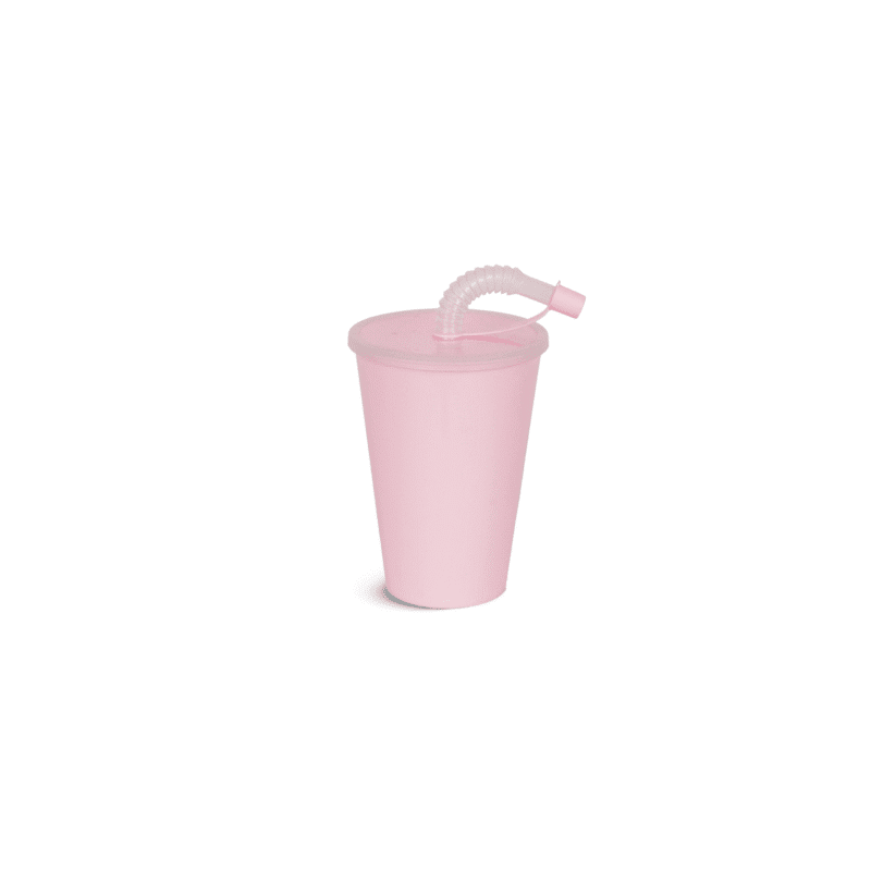 ⁦cup with straw 0.45L Made of polypropylene⁩ - الصورة ⁦19⁩