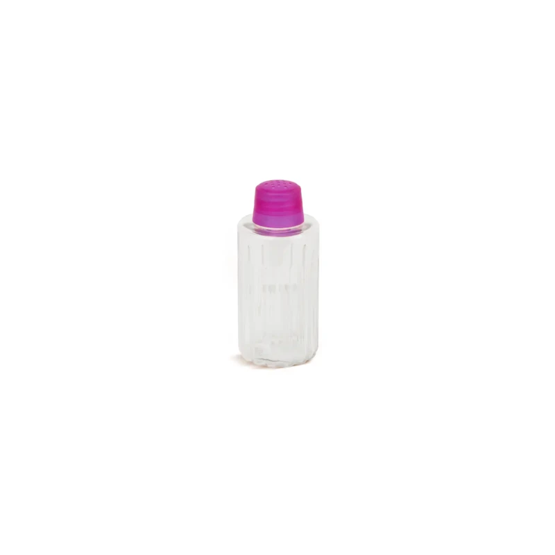pink plastic spice bottle
