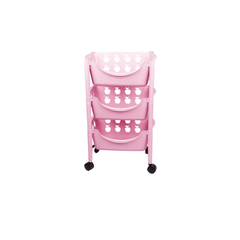 Plastic trolley with wheels for kitchen 3 Tier - Image 35