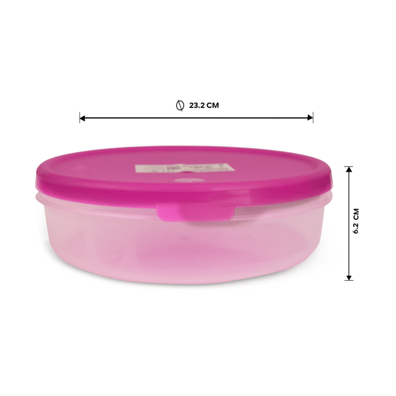 pink round food box size details