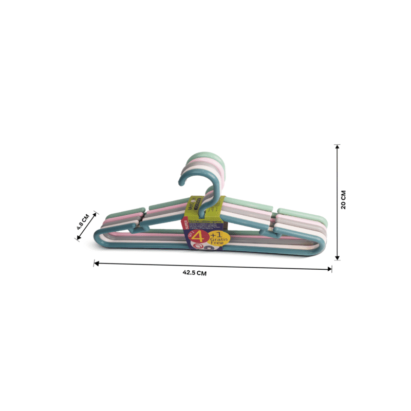 plastic hanger set of 5 - Image 4