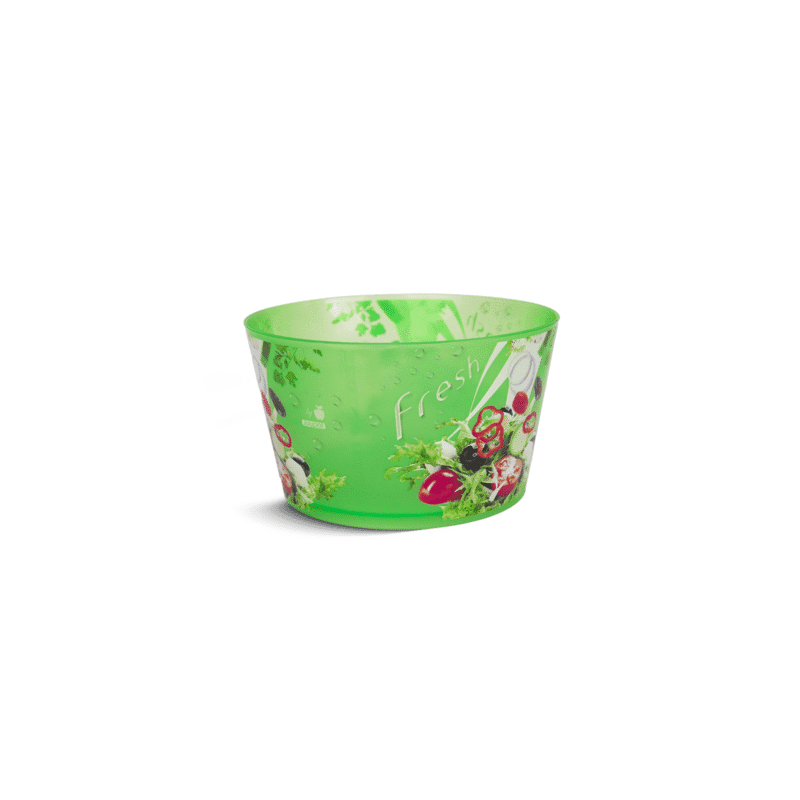 ⁦transparent plastic salad bowl BPA-free for health maintenance⁩ - الصورة ⁦33⁩