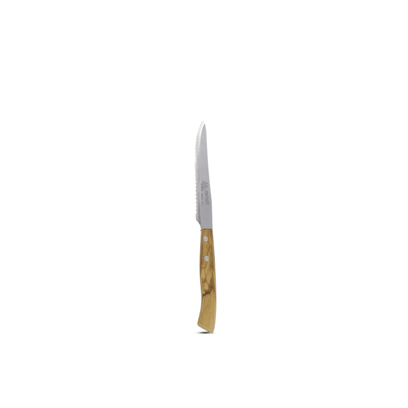 ⁦Kitchen knives set with olive wood handle Size 11.5 CM⁩ - الصورة ⁦2⁩