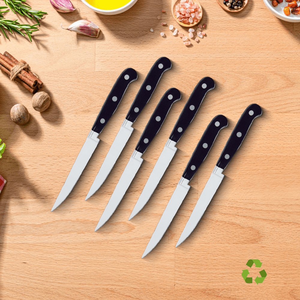 6 piece serrated knives set for cutting vegetables – Made in Italy - الصورة 7