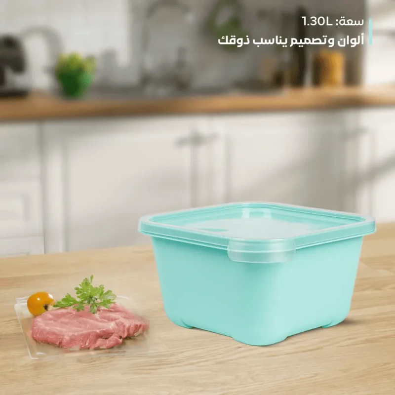Set of 3 turquoise food containers ideal size for everyday use