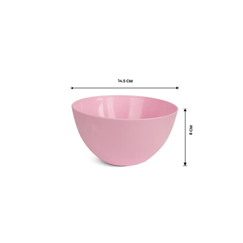 small multipurpose pink bowl size details