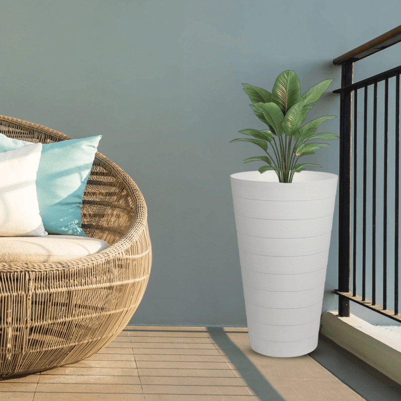 ⁦conical flower pot design Safe with all temperatures.⁩ - الصورة ⁦33⁩