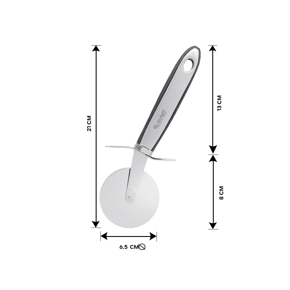 Stainless steel pizza cutter wheel with handle | Made in Italy - الصورة 5