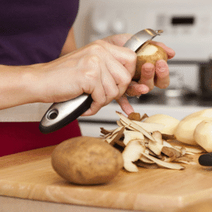 Stainless steel potato peeler
