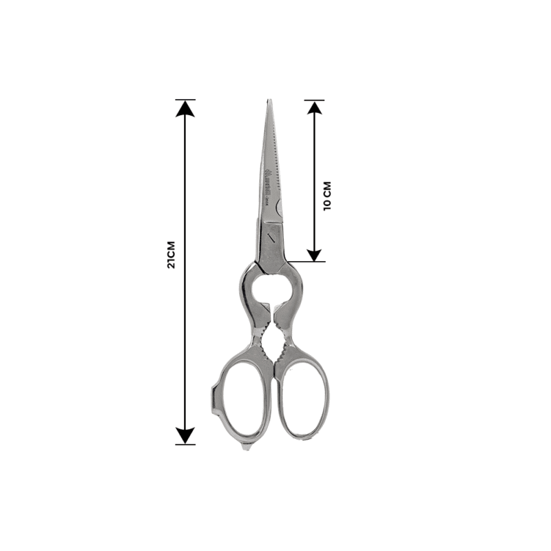 stainless steel scissors with crack hole in middle Size 21 CM - Image 5