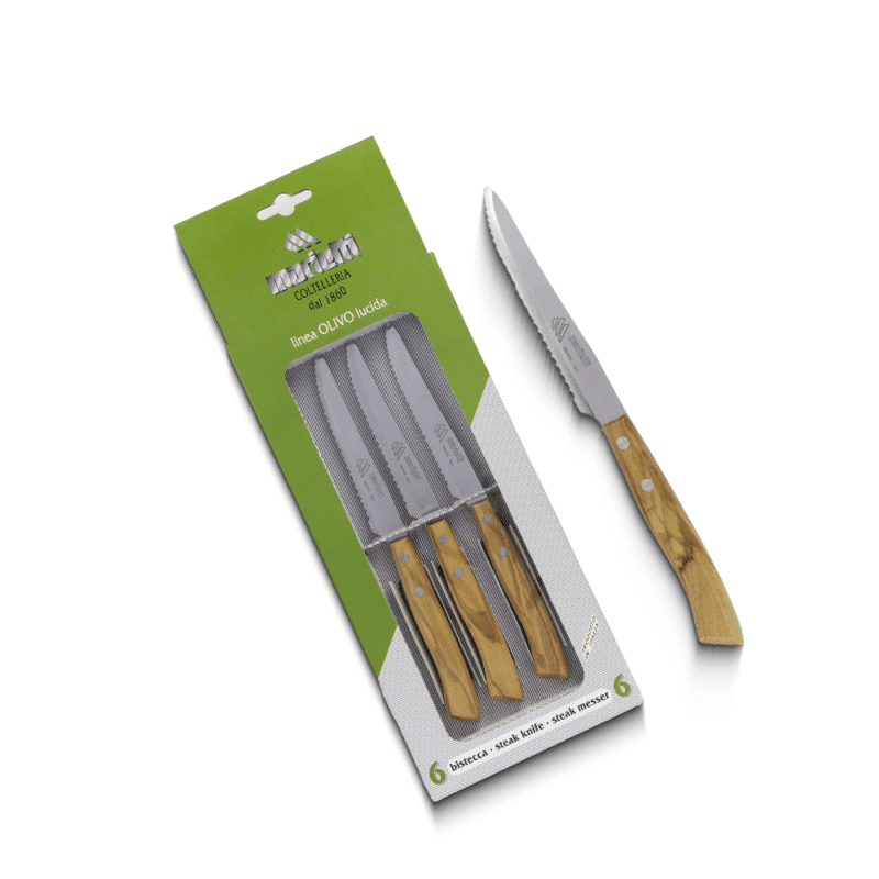 Kitchen knives set with olive wood handle Size 11.5 CM