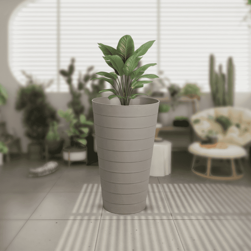 ⁦conical flower pot design Safe with all temperatures.⁩ - الصورة ⁦22⁩