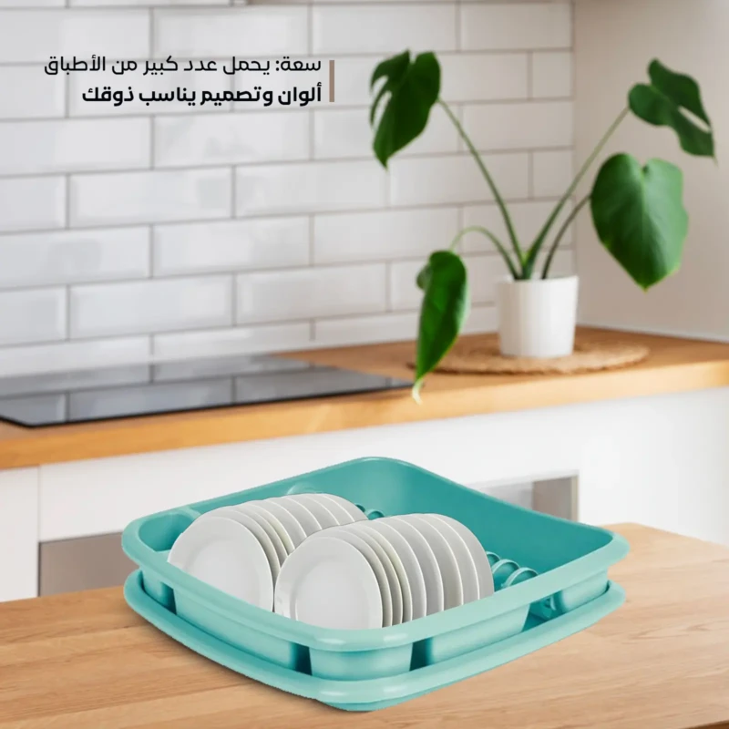 stylish design turquoise DISH RACK WITH TRAY