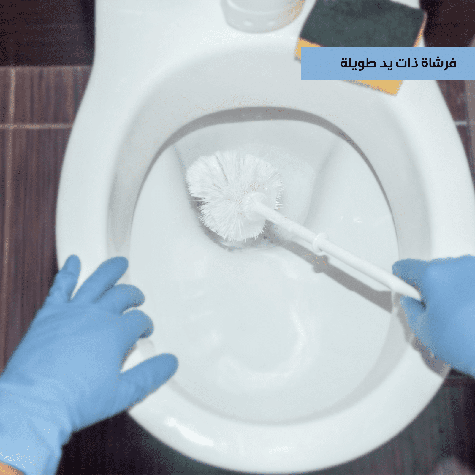 Brush for cleaning toilet bowl with holder - Spanish made - الصورة 19