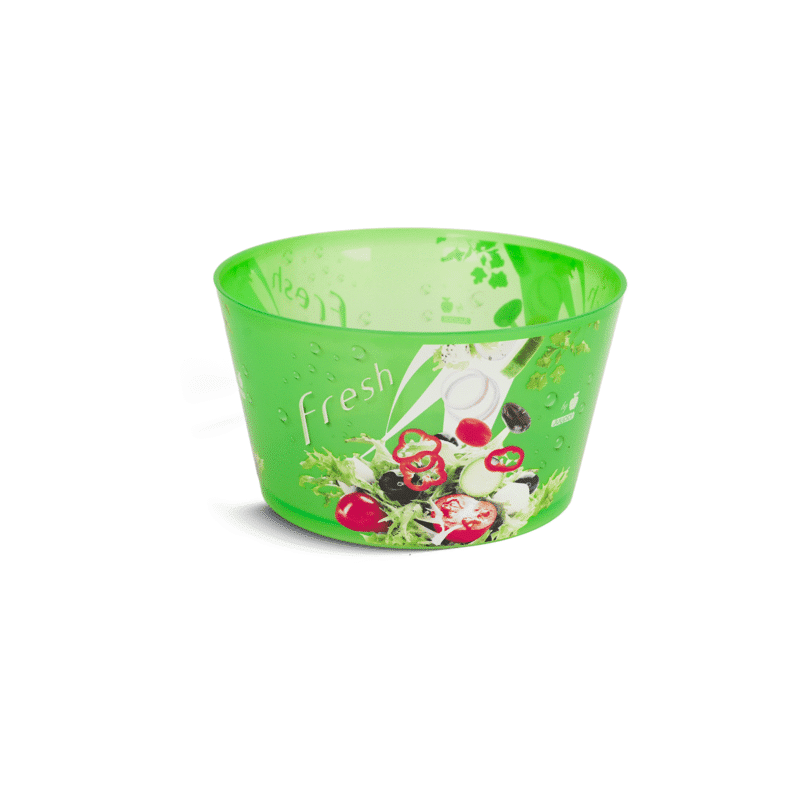 ⁦transparent plastic salad bowl BPA-free for health maintenance⁩ - الصورة ⁦14⁩