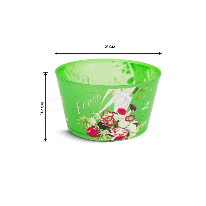 ⁦transparent plastic salad bowl BPA-free for health maintenance⁩ - الصورة ⁦16⁩