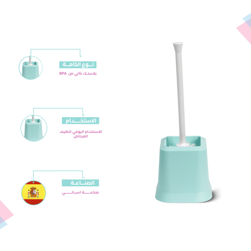 ⁦square toilet brush with holder High durability Spanish plastic⁩ - الصورة ⁦18⁩