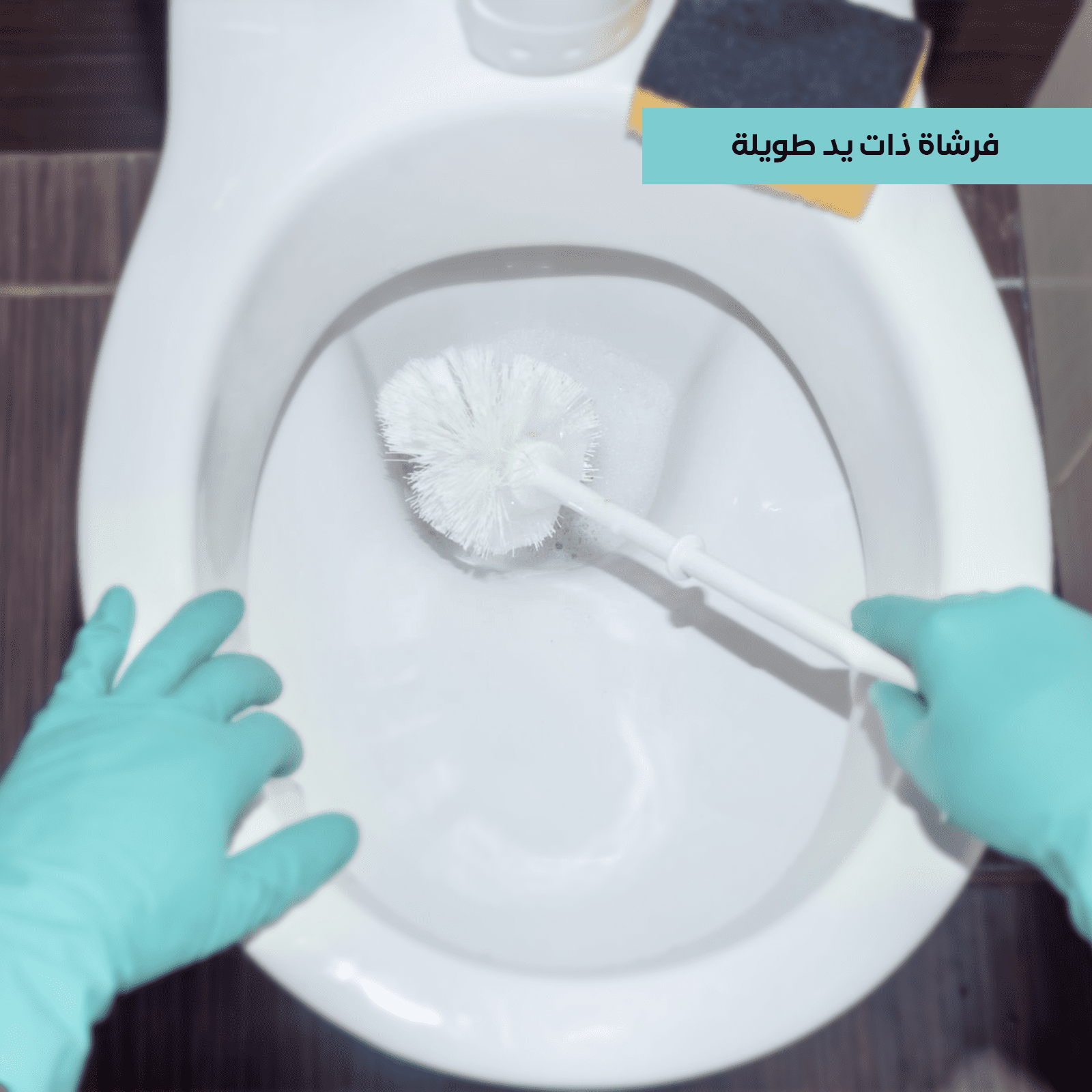 Brush for cleaning toilet bowl with holder - Spanish made - الصورة 7