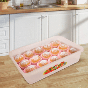 versatile food container with desserts design on the lid