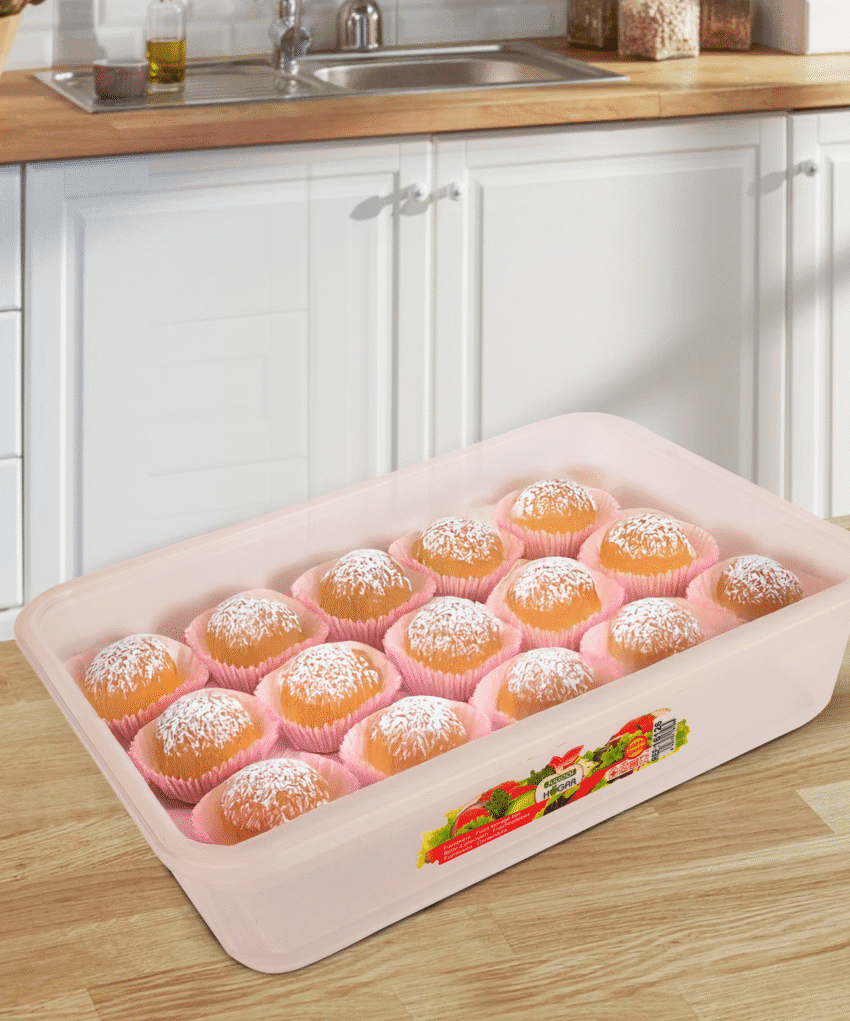 versatile food container with desserts design on the lid