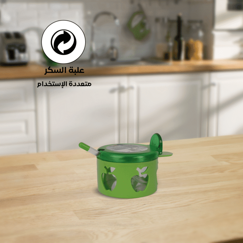 ⁦small sugar bowl with lid and spoon available in attractive colors⁩ - الصورة ⁦13⁩