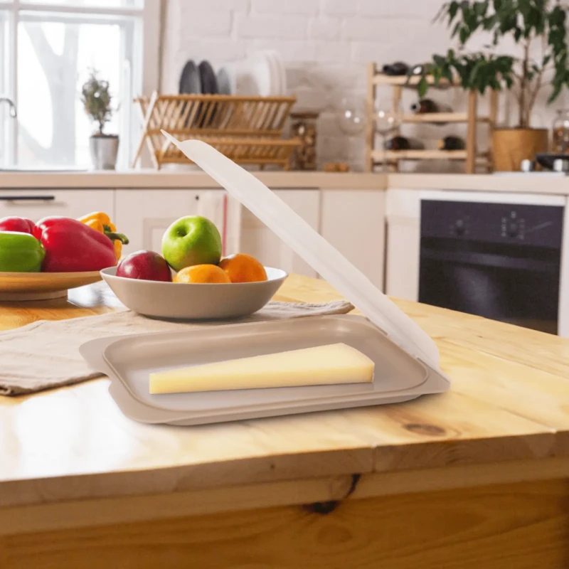 versatile meat storage beige box with lids