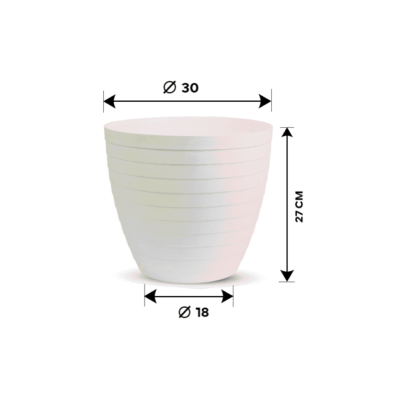⁦round flower pot design Suitable for use at different temperatures.⁩ - الصورة ⁦3⁩