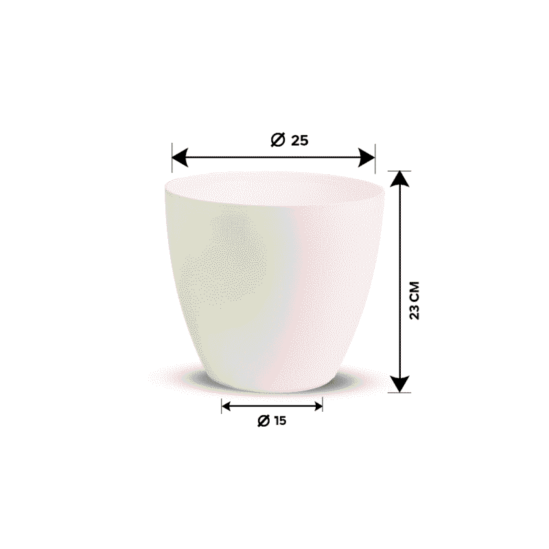 ⁦venezia round flower pot design Resistant to weather and heat fluctuations⁩ - الصورة ⁦3⁩