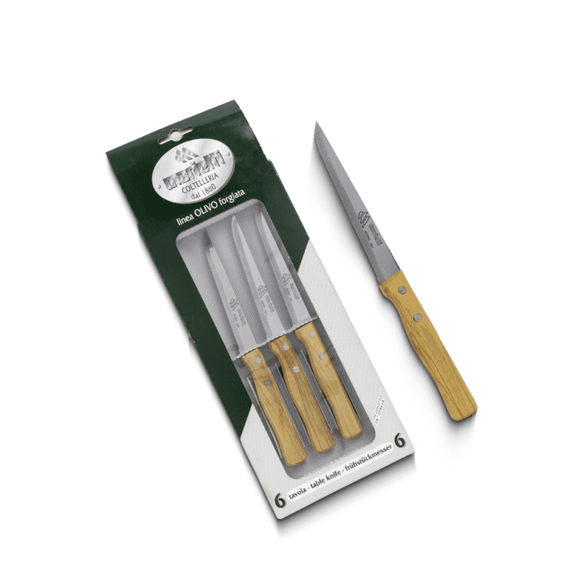 Serrated kitchen knives set wooden handle Size 11.5 CM